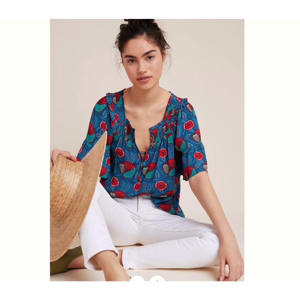 Anthropologie Maeve Letitia Blouse XSP